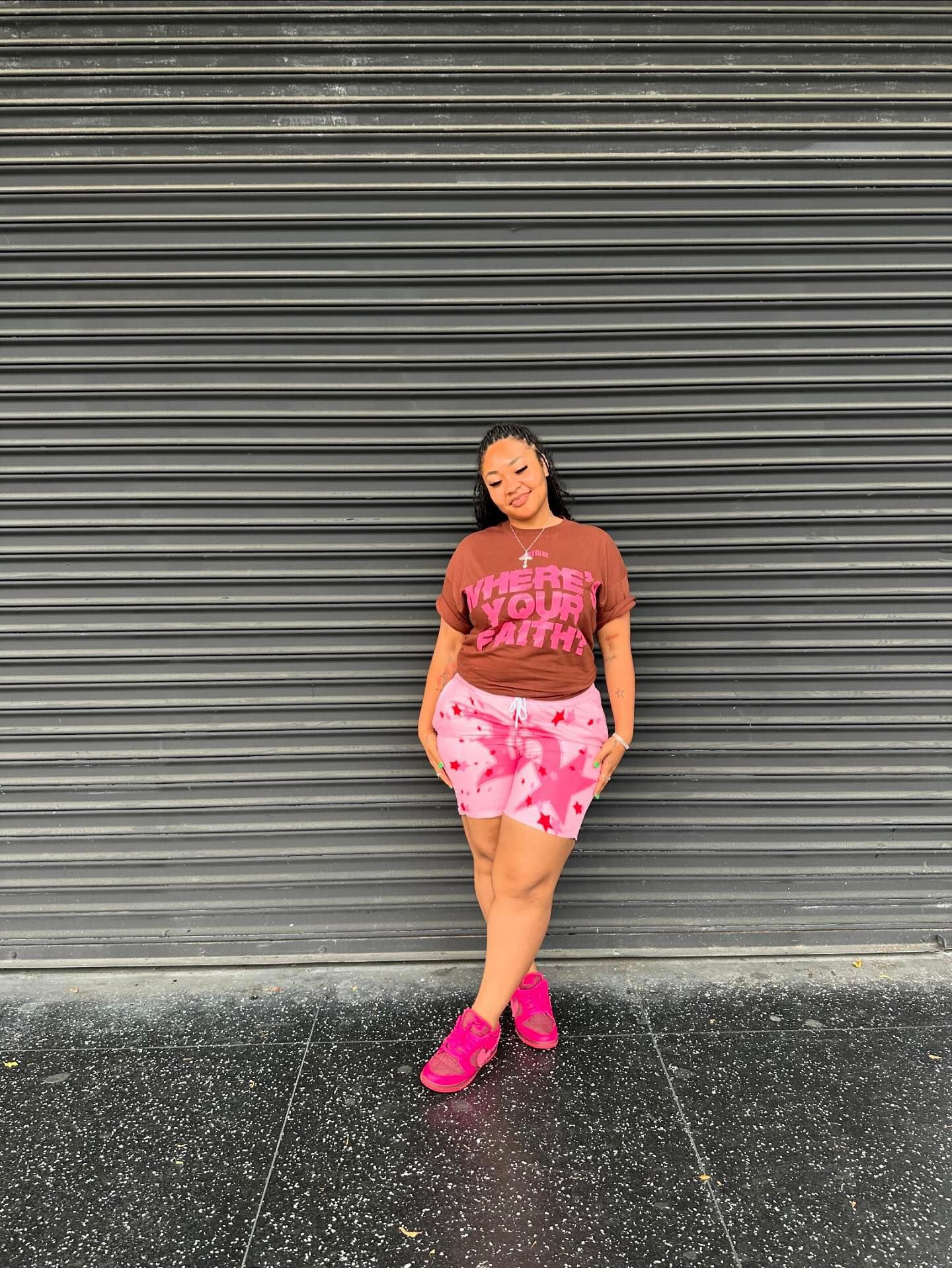 Where’s Your Faith ® - Brown/Pink “Oversized”