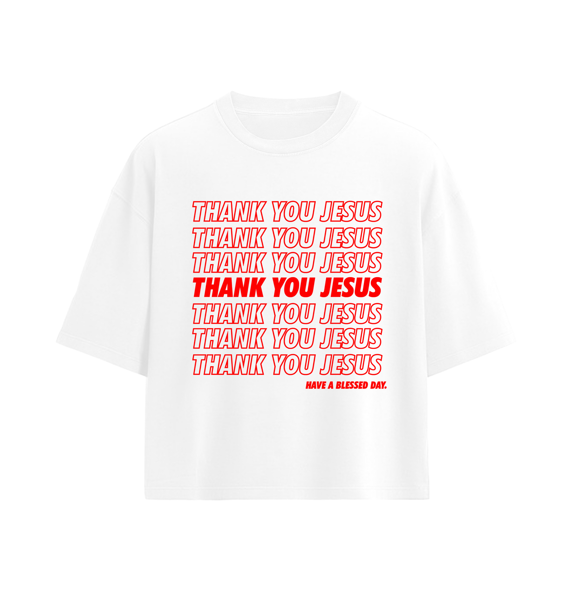 Where’s Your Faith ® - White/Red “Oversized”