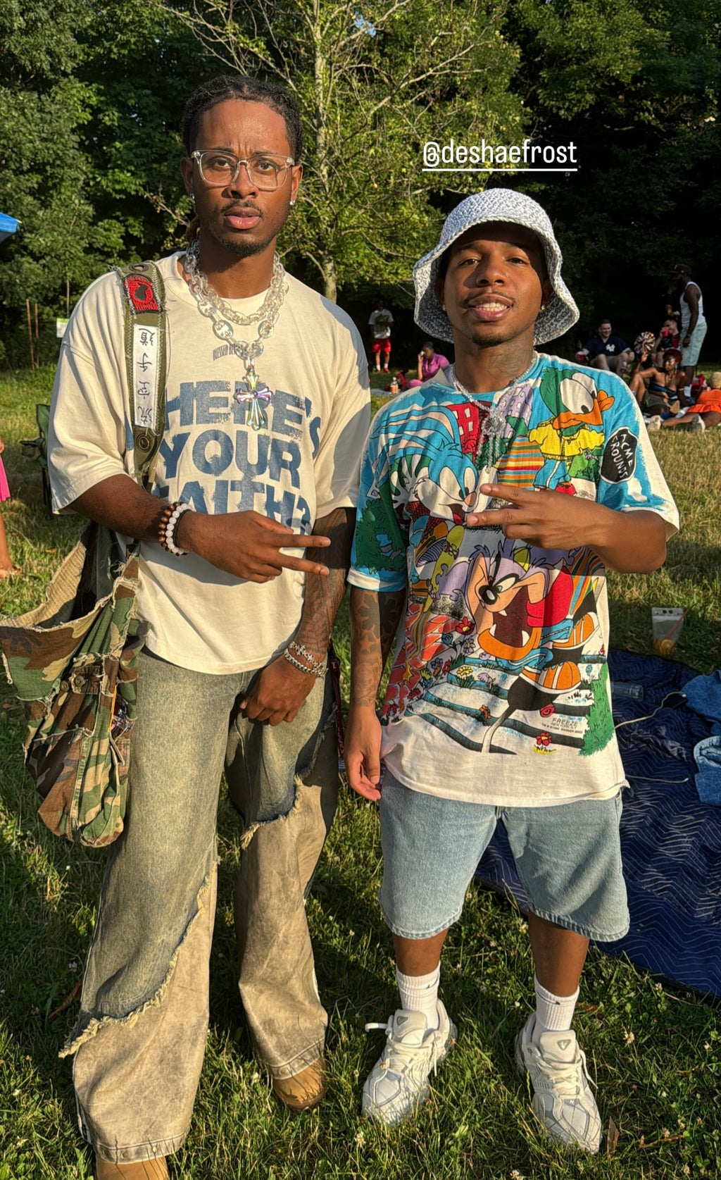 Where’s Your Faith ® - Cream/ Blue “Oversized”