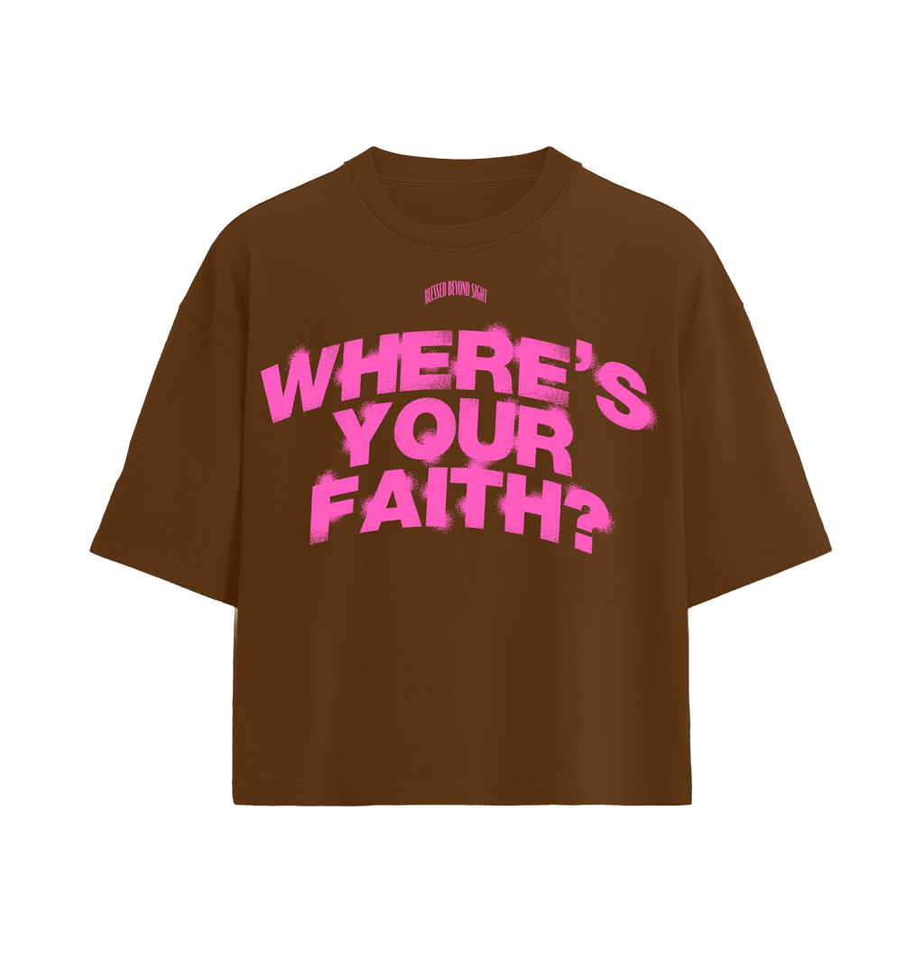 Where’s Your Faith ® - Brown/Pink “Oversized”