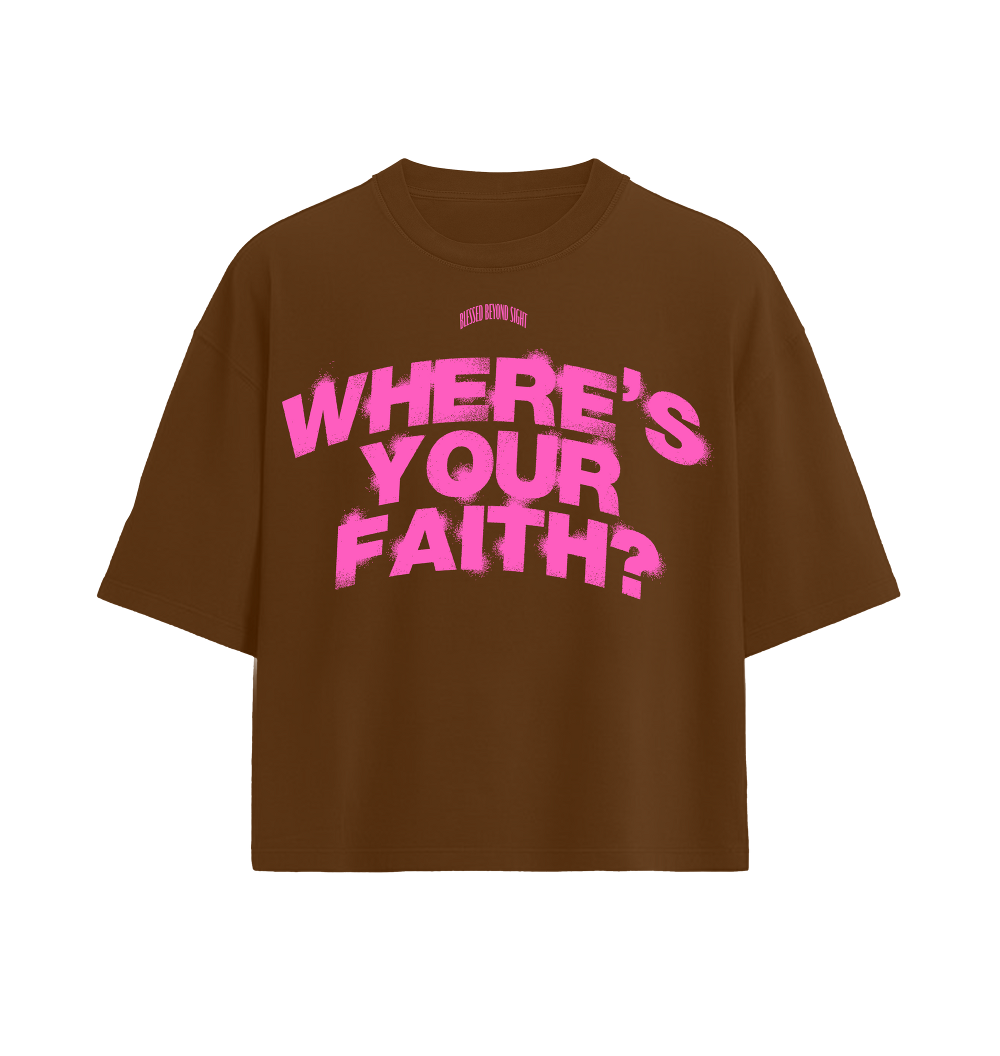Where’s Your Faith ® - Brown/Pink “Oversized”
