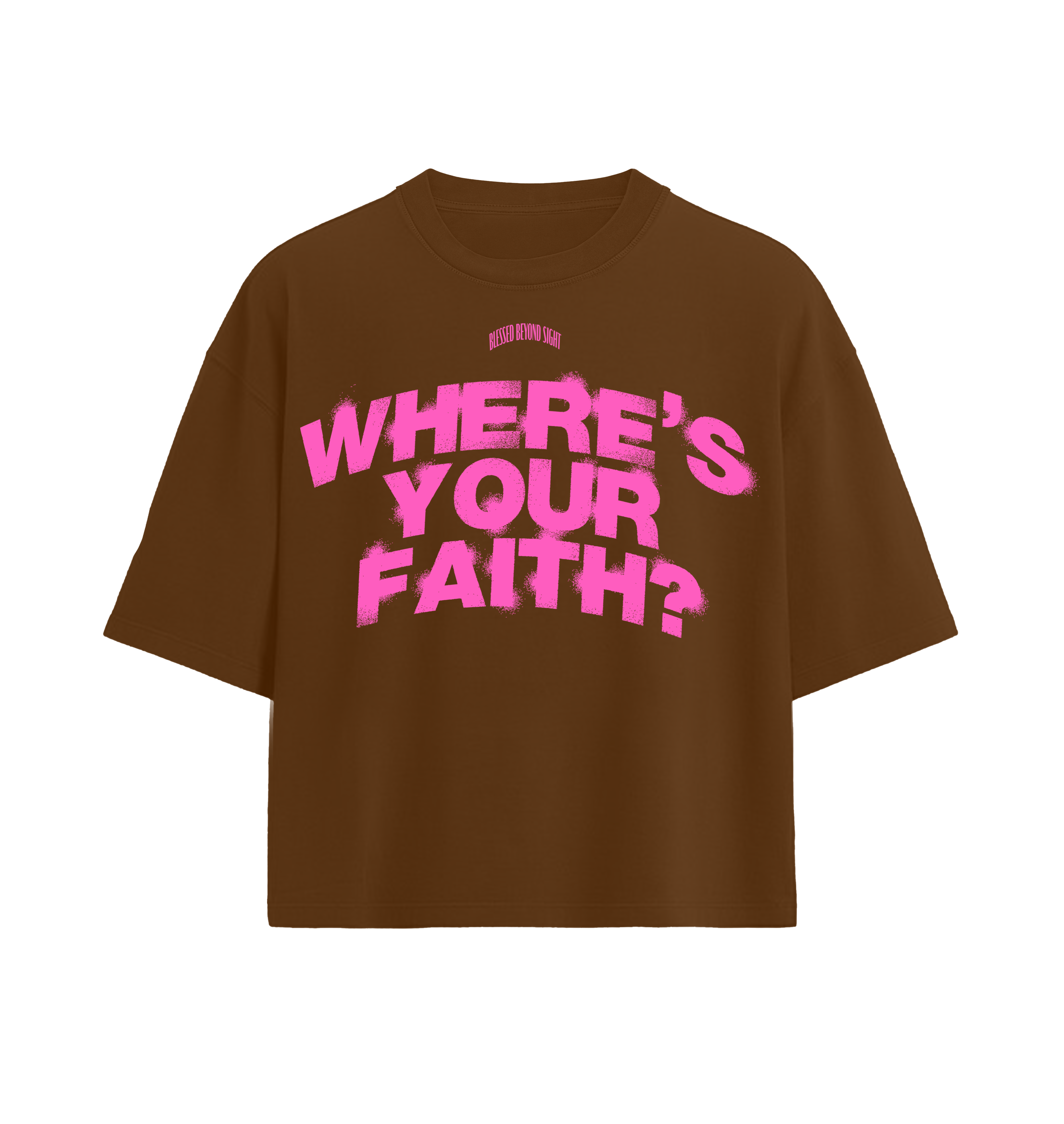 Where’s Your Faith ® - Brown/Pink “Oversized”