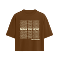 Thank You Jesus Tee “Oversized” B/C