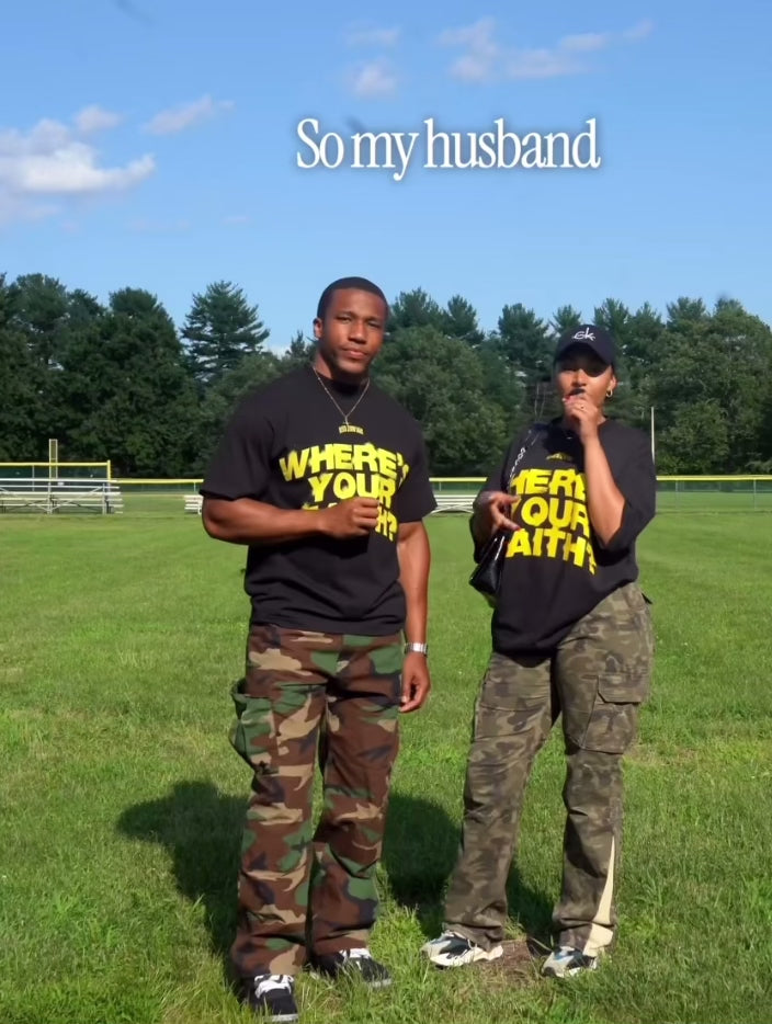 Where’s Your Faith ® - Black/Yellow “Oversized”